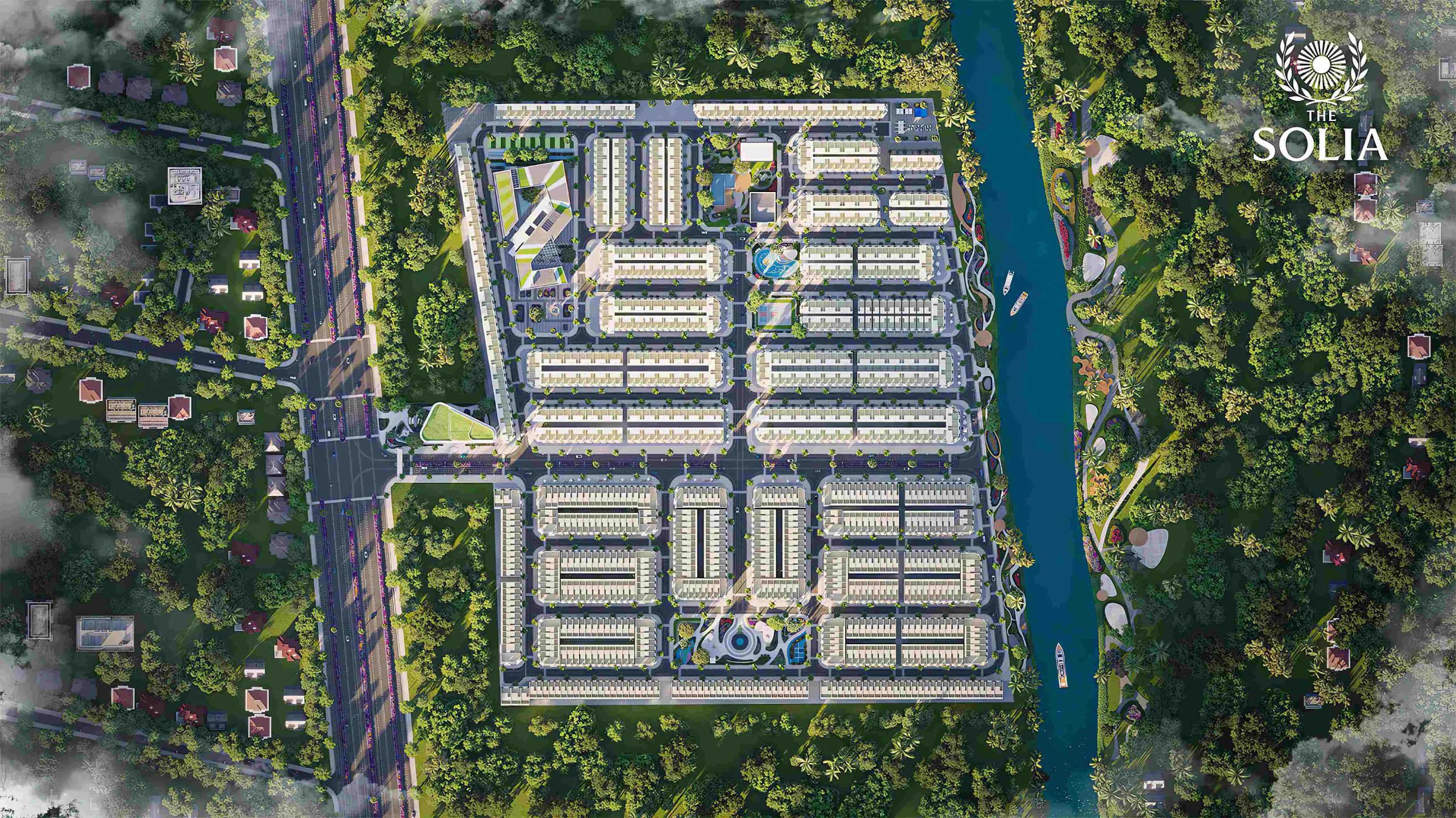 mặt bằng dự án the solia